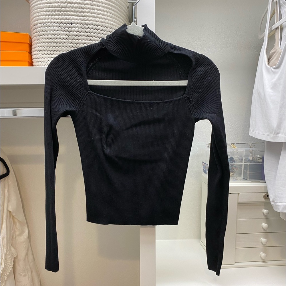 Zara black long-sleeve
